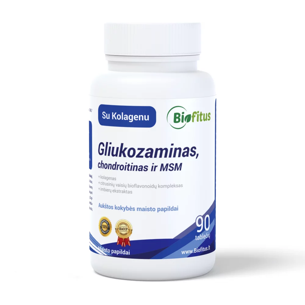 chondroitino vitaminų ir gliukozamino